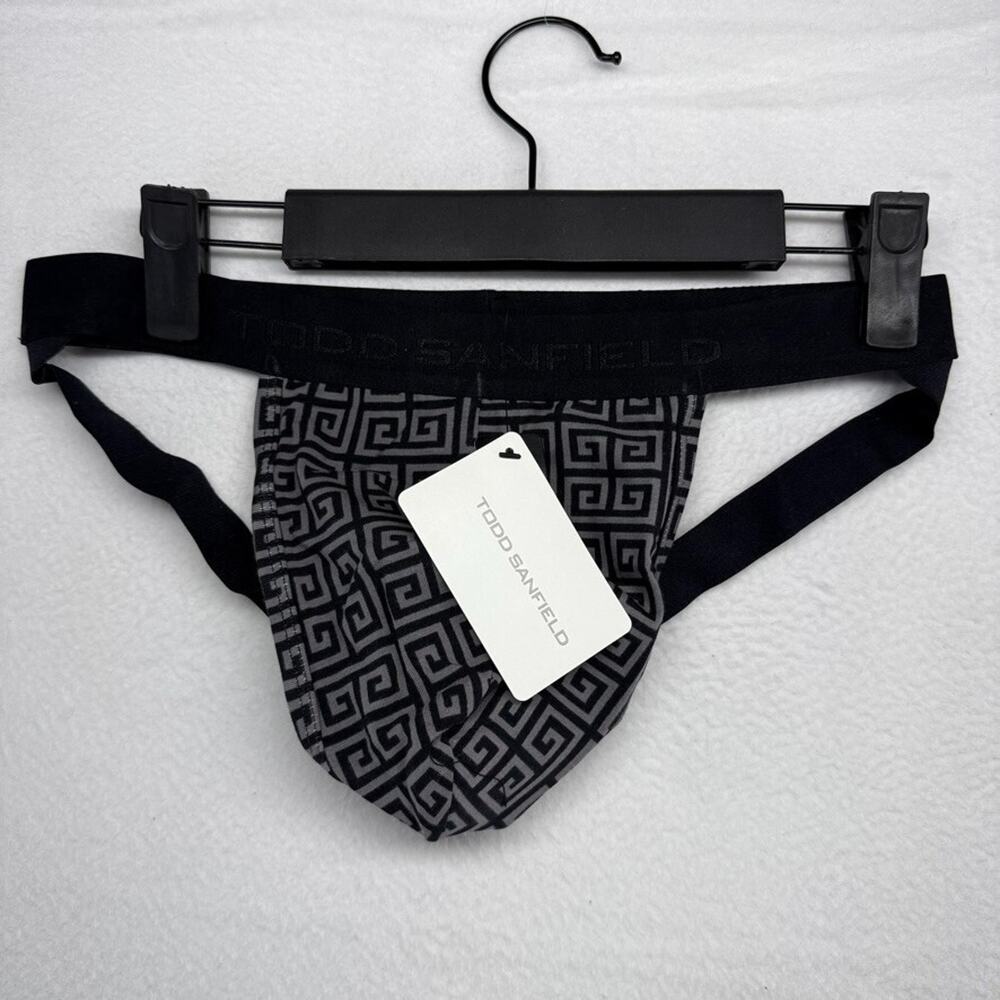 Todo Sanfield Men's Black and Gray Briefs - Picture 1 of 6